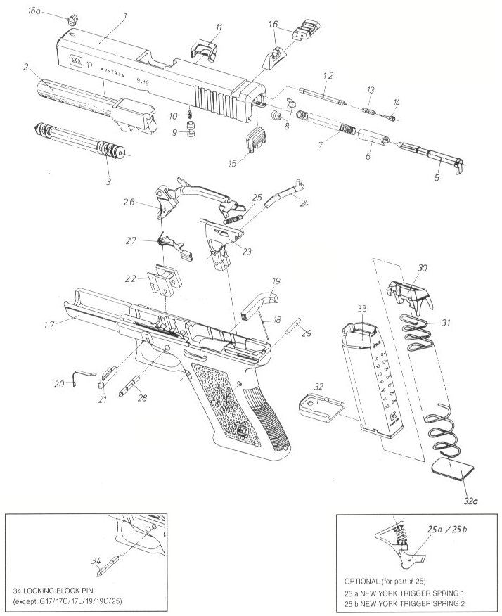 glock 19 diagram with labels